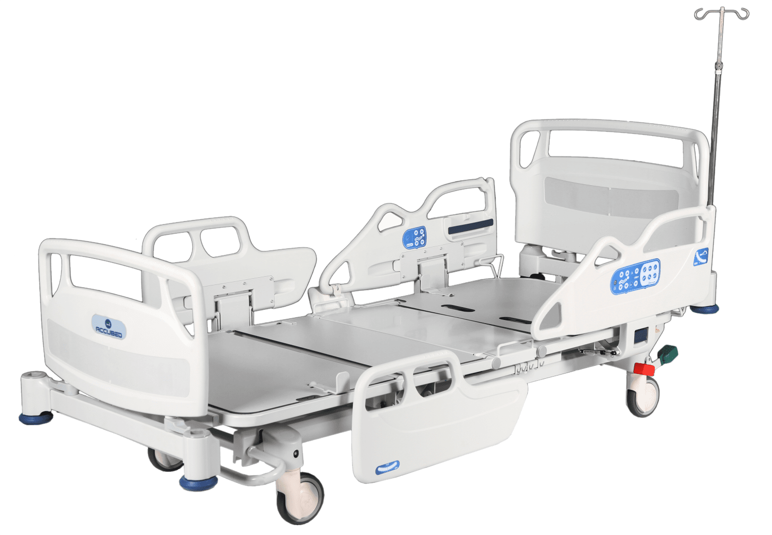 BED-B730 ACUTE CARE HOSPITAL BED WITH BOARDS & RAILS, 600LB WEIGHT CAPACITY
