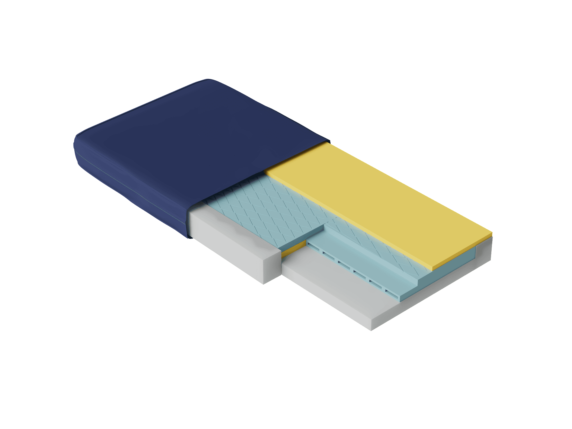 B-MATT-M442 ADVANTAGE 10 LTC GEL INFUSED PRESSURE REDIST. MATTRESS, 42"x80"x6", 600LB WT. CAP.