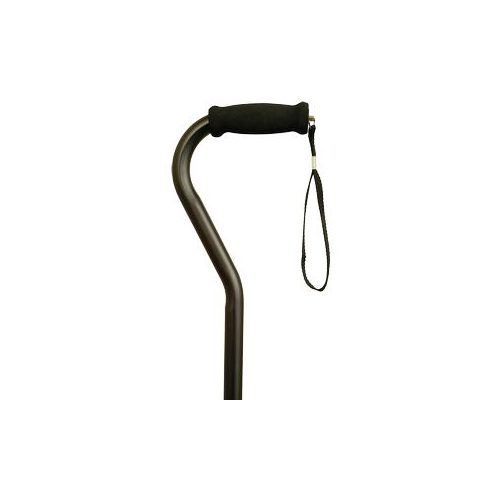 A-CAMP-21031 OFFSET CANE BLACK ALUMINUM (EACH)