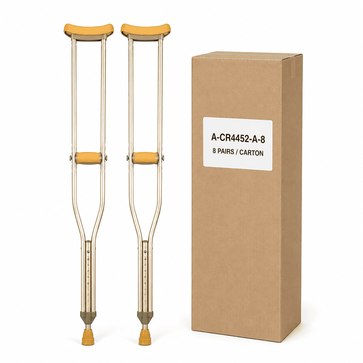 A-CR4452-A-8	CRUTCH, ADULT, 8 PRS/CTN
