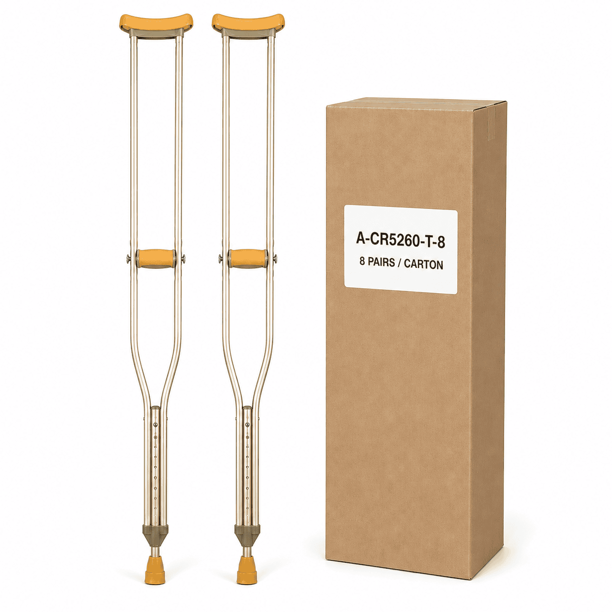 A-CR5260-T-8	CRUTCH, TALL, 8PRS/CTN