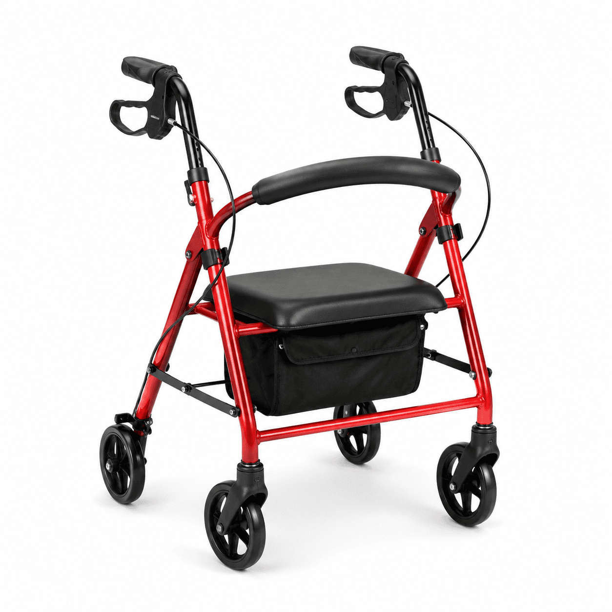AR-4100RED JUNIOR DELUXE ALUM ROLLATOR - RED