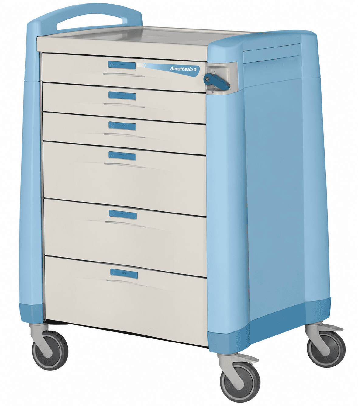 Accucart Premium Anesthesia Cart key lock