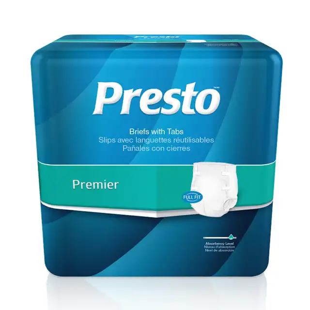 IN-ABB11040 BRIEF, CLOTH, MODERATE ABSORBENCY,BLUE, LG(45"-58"), 72 PCS/CASE