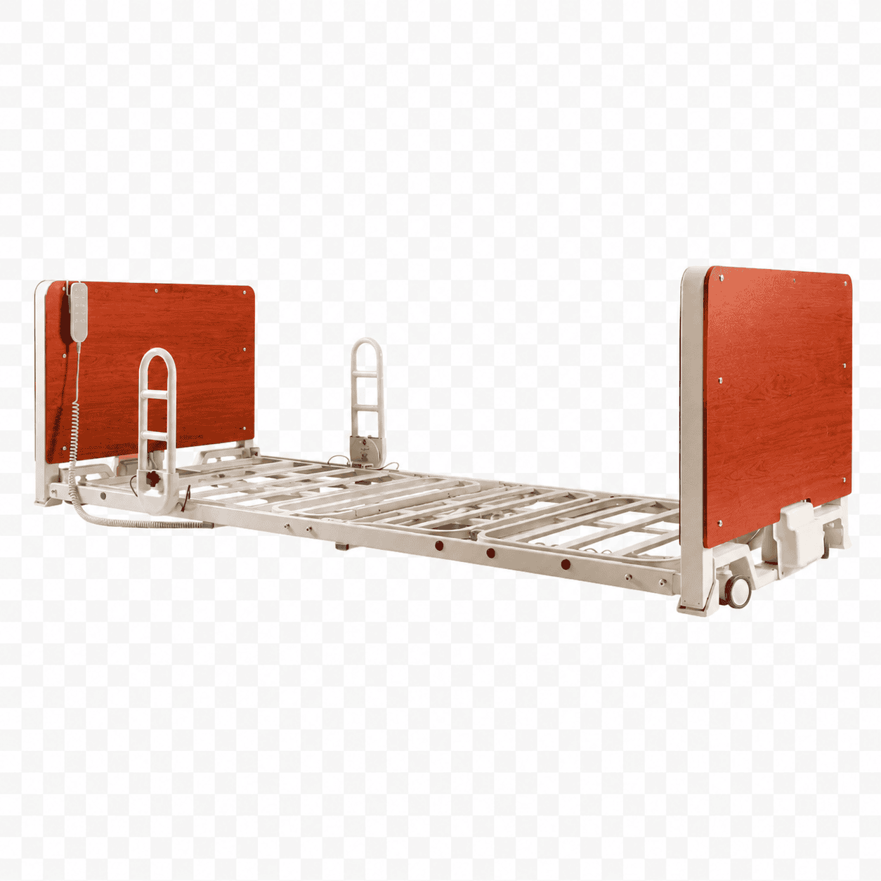 BED-420-C ULTRA LOW LONG TERM CARE BED, CHERRY