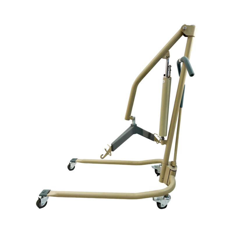 Hydraulic Patient Lifter, Padded 360ᵒ hanger bar allows the patient to be positioned at any angle, Hydraulic pump no longer needs to charge batteries, weight capacity: 450LBS; PL4000H-R