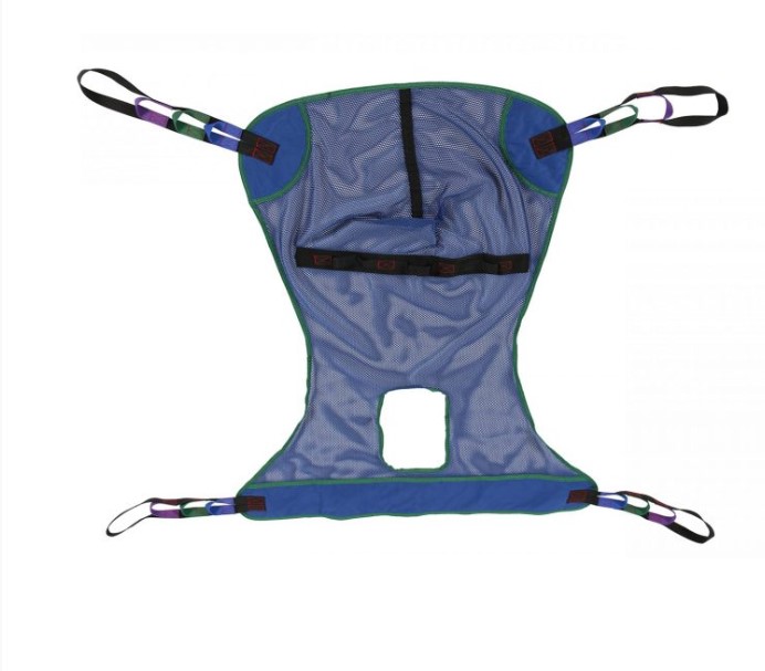 Full Body Sling with Commode Cut, Solid, Large, Weight Capacity:350LBS; PL-S30113