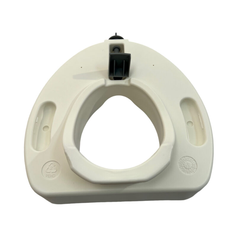 Raised toilet seat with lock without arm, Weight limit:220LBS. BS-30251-1