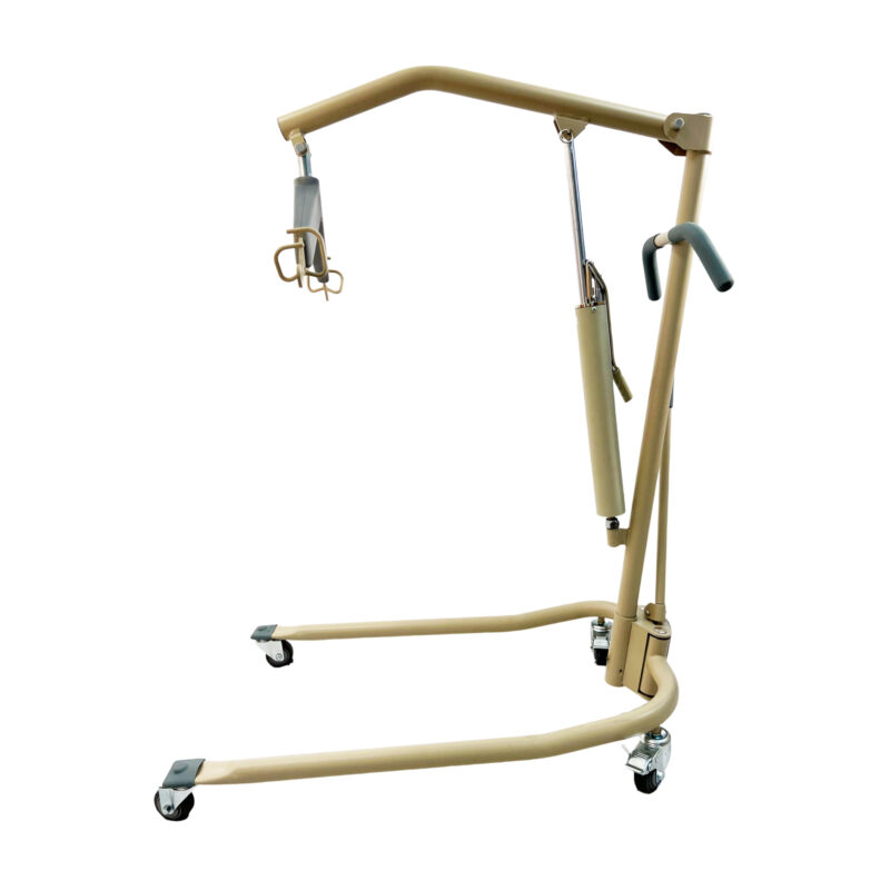 Hydraulic Patient Lifter, Padded 360ᵒ hanger bar allows the patient to be positioned at any angle, Hydraulic pump no longer needs to charge batteries, weight capacity: 450LBS; PL4000H-R