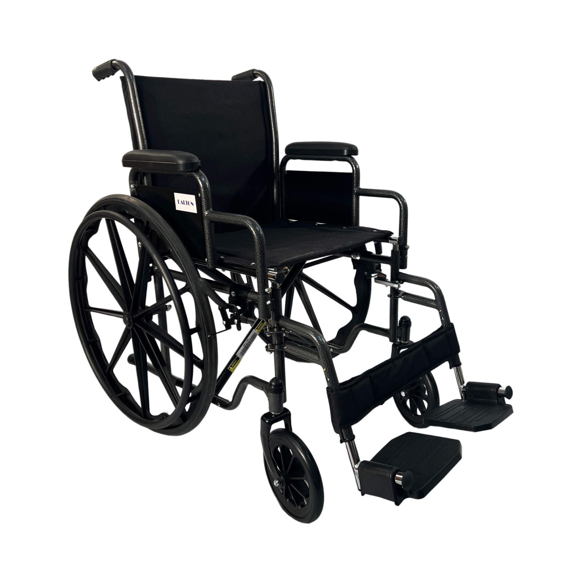 eChair-20" Standard wheelchair with detachable arm, 20X16" seat, with leg rests, weight limit:250 lbs