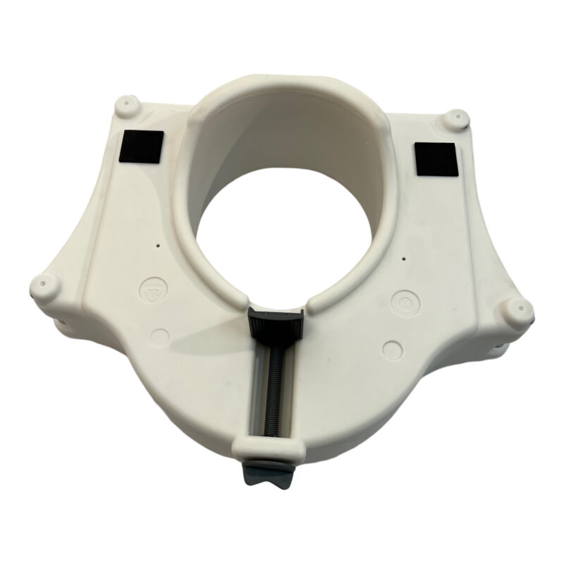 Raised toilet seat with lock and arm, Weight limit: 250 LBS. BS-30271G-1