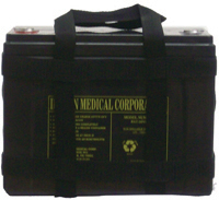 12V, 75AH Battery, 10 1/8" x 6 9/16" x 7 15/16", Wt 56 lbs