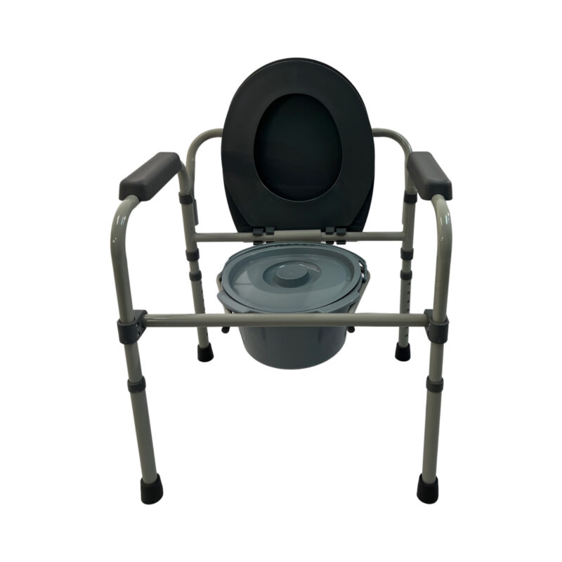 Dalton Medical- 3-IN-1 all purpose folding steel commode, weight limit: 300 lbs. COM-300F-1