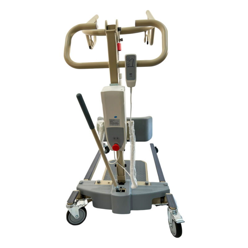 Electric Stand Assist Lifter, with Height adjustable leg cushion, Double lockable roller caster, Rechargeable battery , Anti-slip foot stand, weight capacity:400 LBS. PL-DAL400ESA