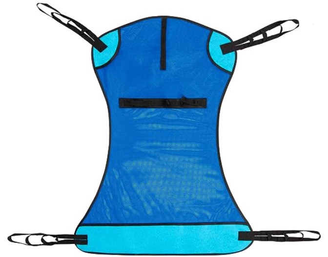 Patient Lift Sling(Royal Blue) - Transfer Blanket for Bed Positioning and Lifting - Large Medical Device for Bariatric, Nursing, Caregiver, Elderly, Disabled, Full Body and Bedridden - Mesh with Handles, Weight Capacity:400LBS; PL-S30009