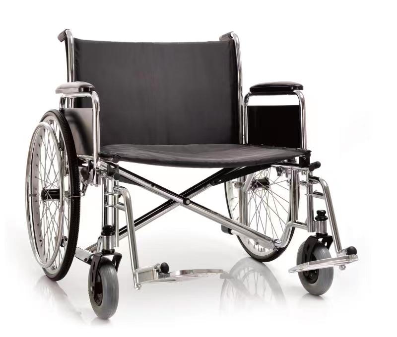 30" Bariatric Extra wide wheelchair with detachable desk arms ,weight limit: 600 lbs