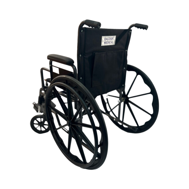 eChair-18" Standard wheelchair with detachable arm, leg rests, weight limit: 250 lbs