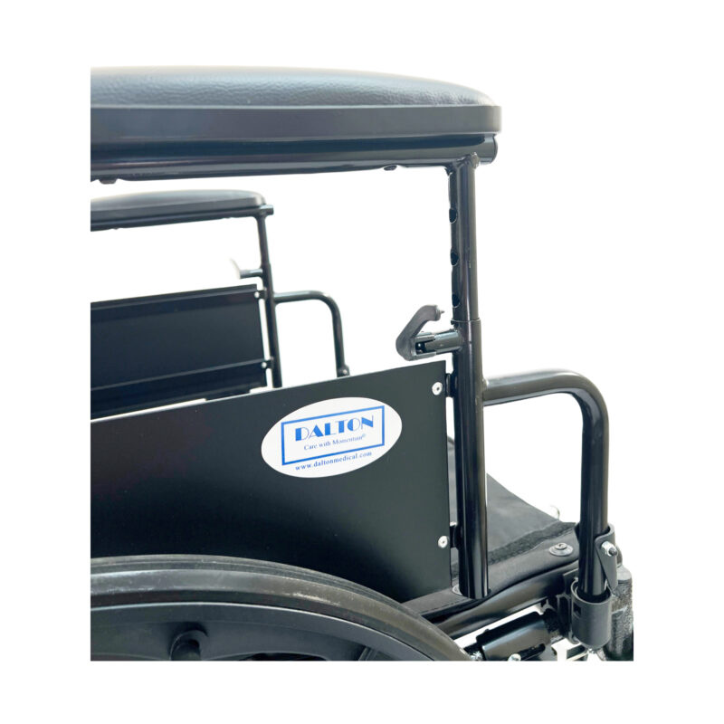 16" High strength lightweight wheelchair with adjustable height arm & swing back arm, footrests , anti-tippers, Weight limit:250lbs