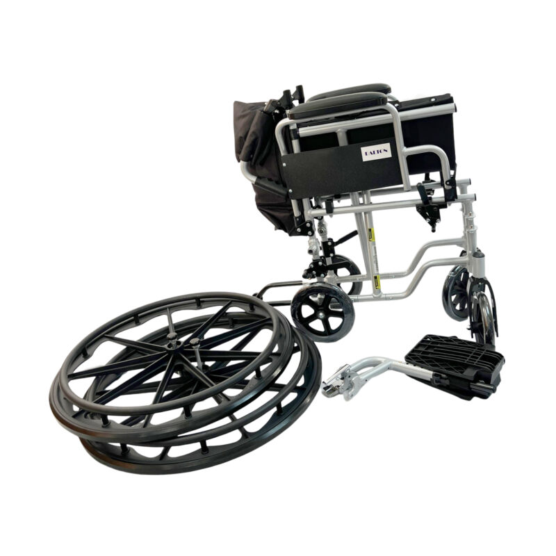 Wheelchair/ Transport chair Combo -20" Combo wheelchair with aluminum lightweight frame, footrests, quick release