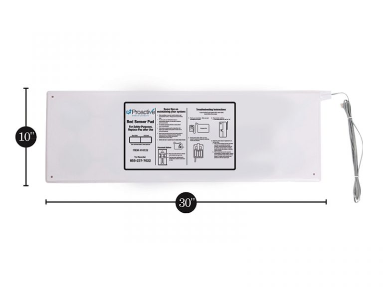 Bed Sensor Pad, 10"X30", Cord Length:8 feet, BA-10120
