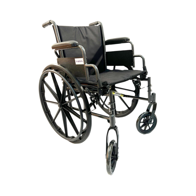 eLite-18" Lightweight wheelchair with footrest, anti-tipper, adjustable height arm ,Weight limit:250lbs