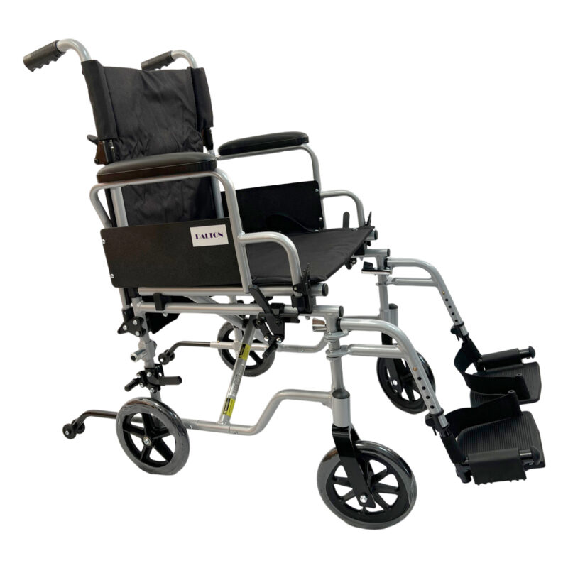 Wheelchair/ Transport chair Combo -20" Combo wheelchair with aluminum lightweight frame, footrests, quick release