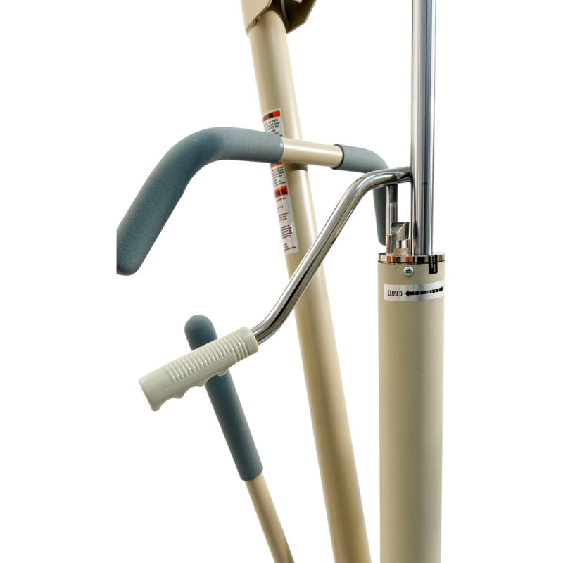 Hydraulic Patient Lifter, Padded 360ᵒ hanger bar allows the patient to be positioned at any angle, Hydraulic pump no longer needs to charge batteries, weight capacity: 450LBS; PL4000H-R
