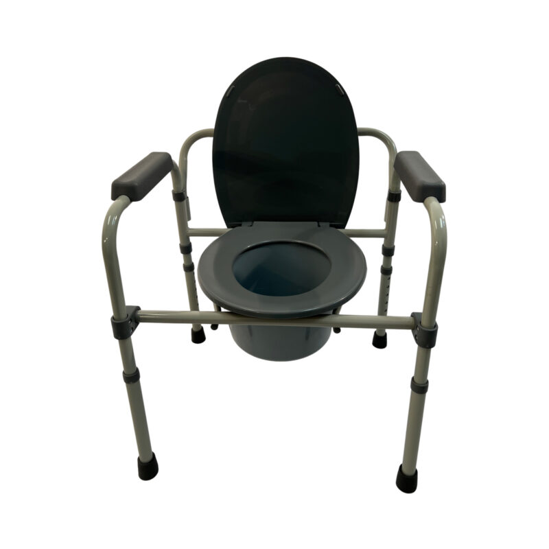 Dalton Medical- 3-IN-1 all purpose folding steel commode, weight limit: 300 lbs. COM-300F-1