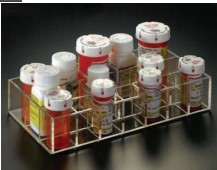 Medicine Organizer with 18 compartments of varying sizes. ACR1004