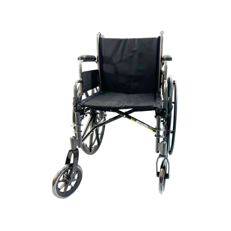 eLite- 20" lightweight wheelchair with footrests & anti-tippers, Weight limit:250lbs