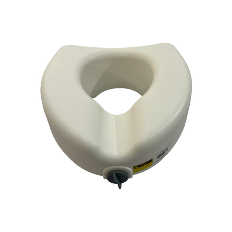 Raised toilet seat with lock without arm, Weight limit:220LBS. BS-30251-1