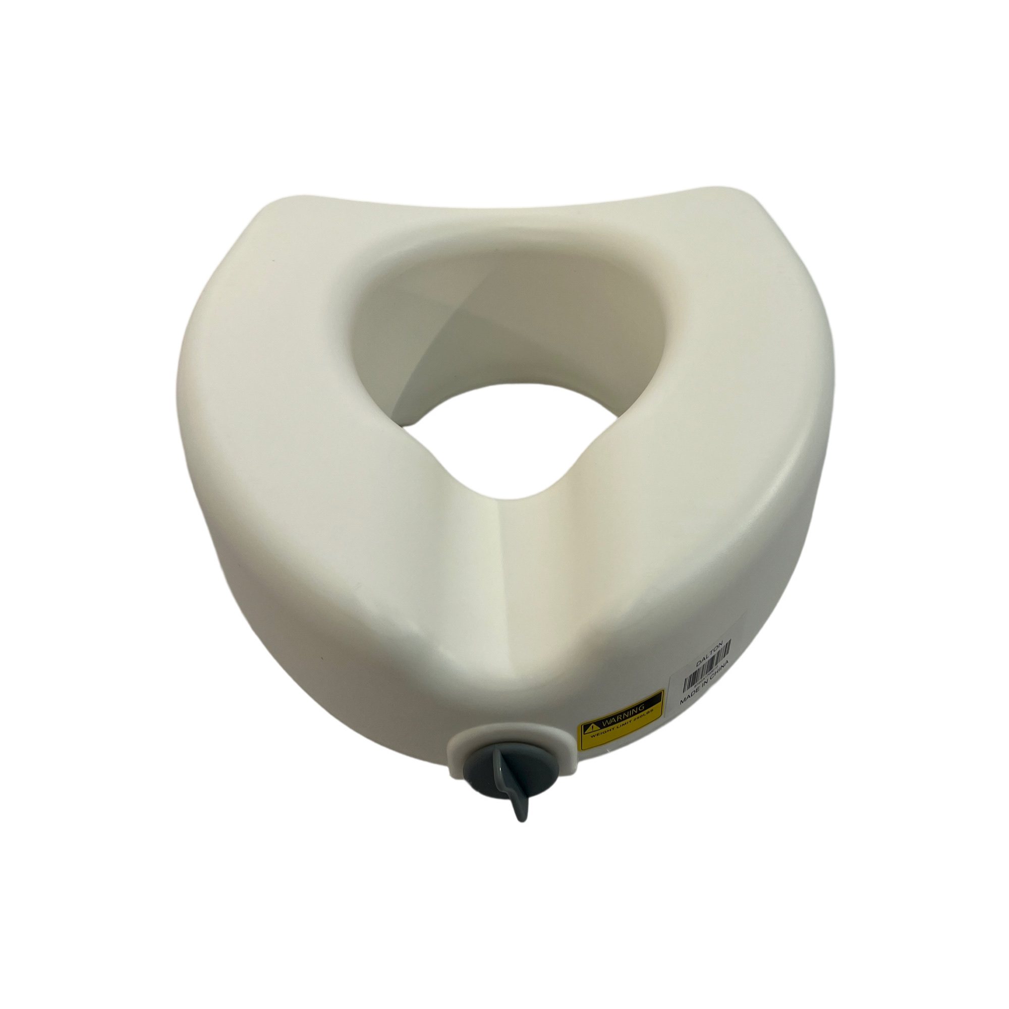 Raised toilet seat with lock without arm, Weight limit:220LBS. BS-30251-1