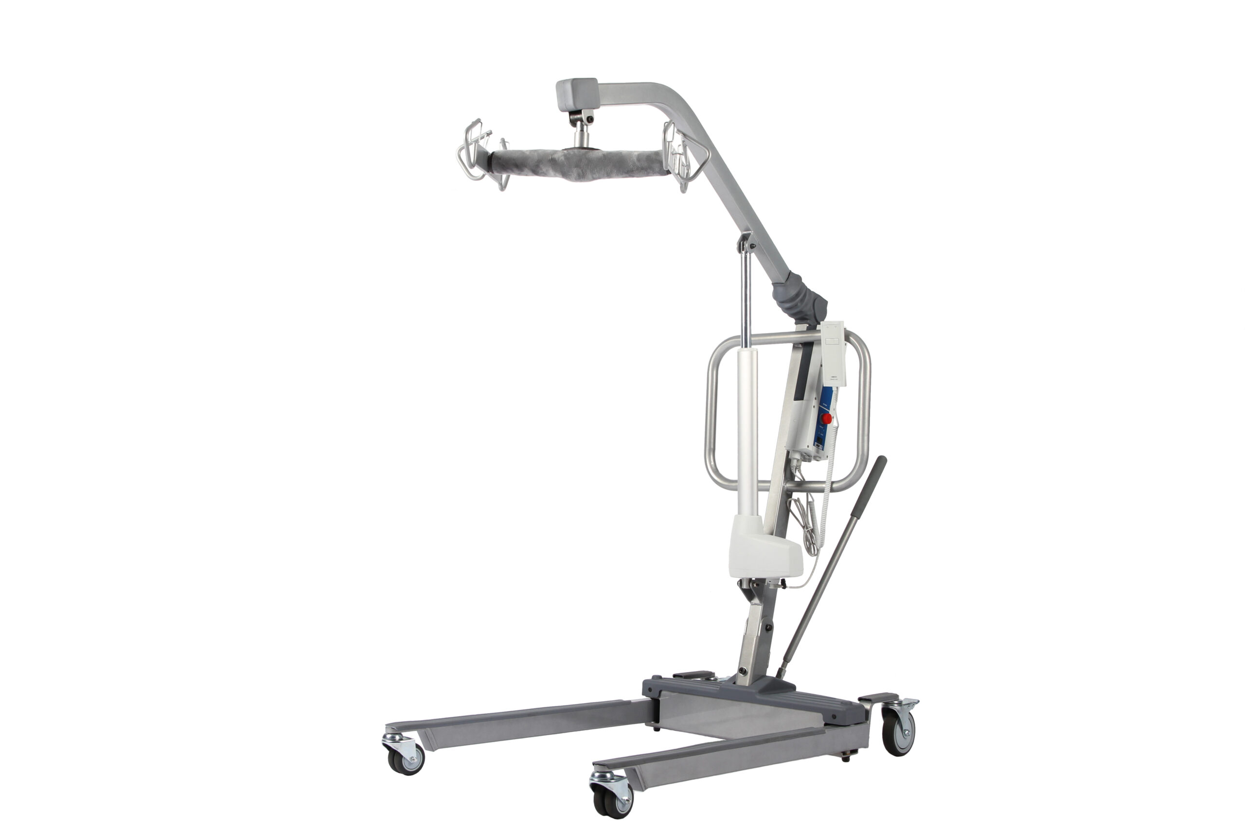 Electric Patient Lifter, comes with heavy duty actuator 10,000N motor , Lockable casters, Ergonomic handle, Rechargeable battery, weight capacity:600LBS. PL-650HD