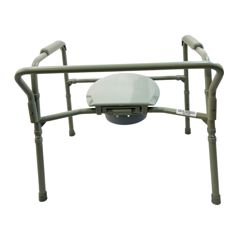 Dalton Medical- Bariatric extra wide seat, height adjustable, commode for toilet, weight capacity: 650 LBS, 2 sets/case