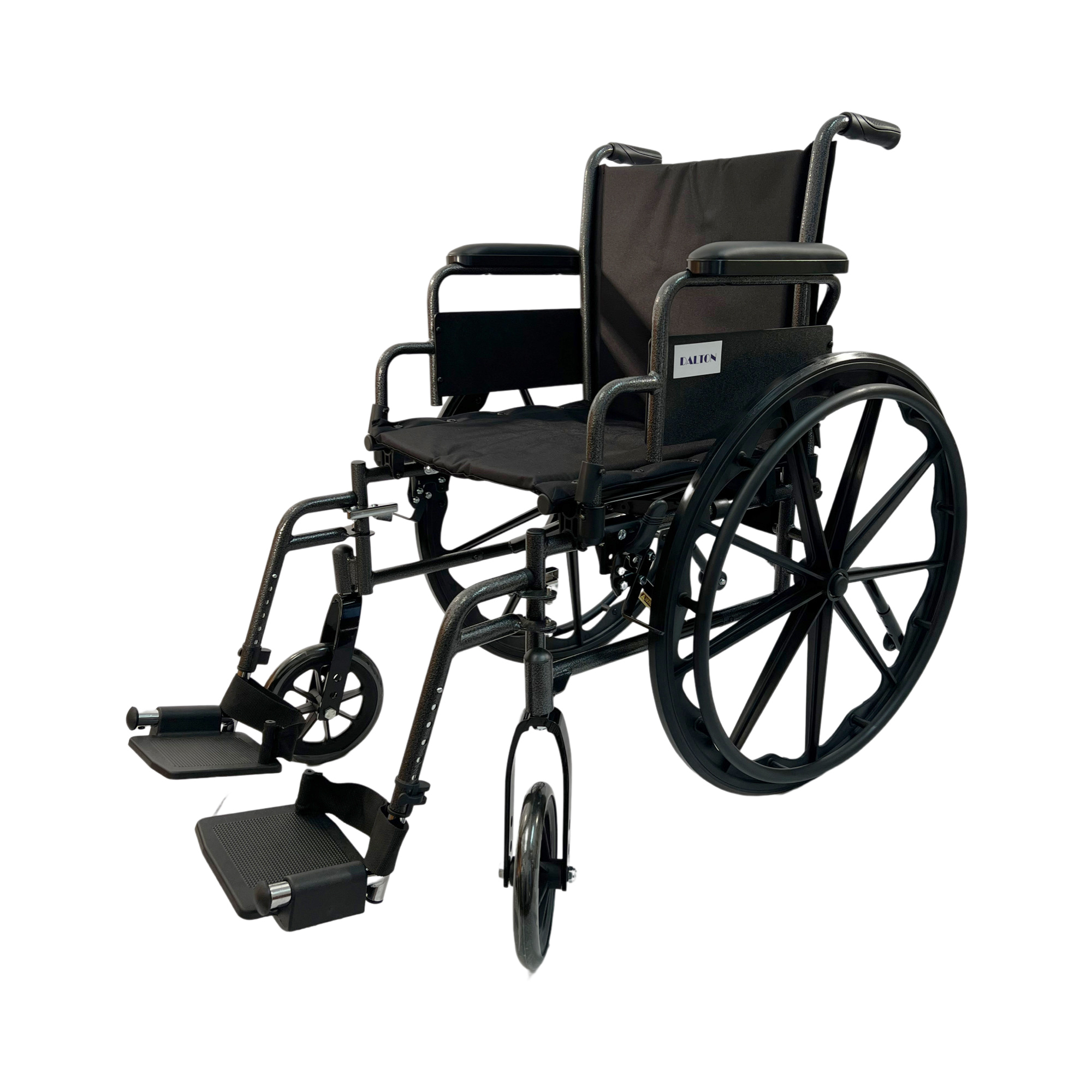 eLite-16" Lightweight wheelchair with footrests and anti-tippers, Weight  limit: 250lbs