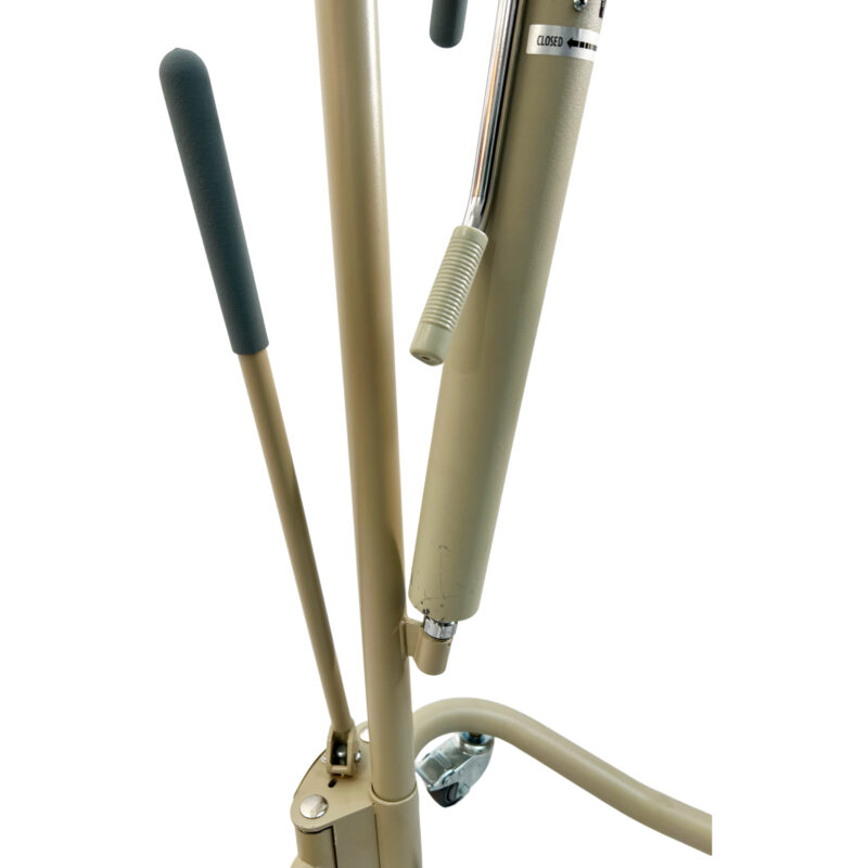 Hydraulic Patient Lifter, Padded 360ᵒ hanger bar allows the patient to be positioned at any angle, Hydraulic pump no longer needs to charge batteries, weight capacity: 450LBS; PL4000H-R