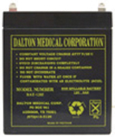 12V, 5AH Battery, 3 7/8" x 2 15/16" x 3 15/16", Wt 4 lbs