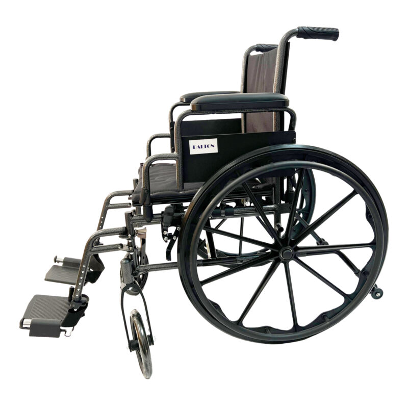 eLite- 20" lightweight wheelchair with footrests & anti-tippers, Weight limit:250lbs